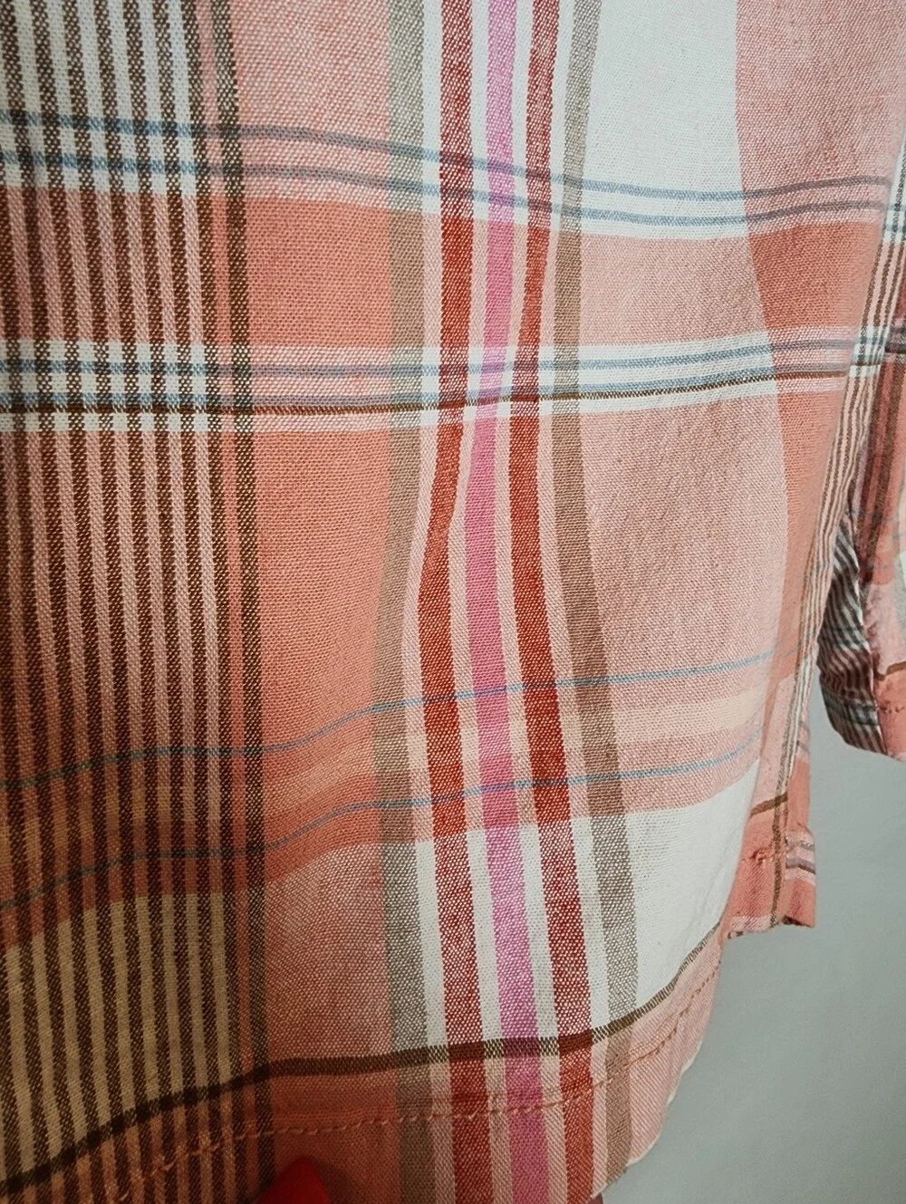 Linen Cotton NWT Tommy Hilfiger Plaid 9